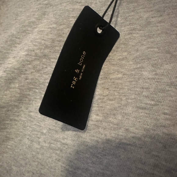 RAG & BONE Organic Cotton Icon Heather Grey T-Shirt Dress - Picture 5 of 5